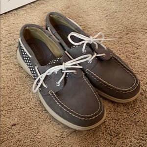 Grey Sperry Topsiders.